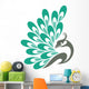 Beauty Peacock Logo Vector Wall Decal