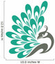 Beauty Peacock Logo Vector Wall Decal