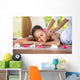 Smiling Woman Enjoying Massage Wall Decal