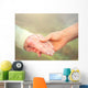 Elderly Woman Holding Hands Wall Decal
