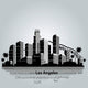 Los Angeles City Silhouette Wall Decal