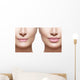 Before and after Lip Wall Decal Design 1