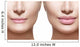 Before and after Lip Wall Decal Design 1