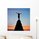 Man Top Mountain Sunset Wall Decal