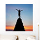 Man Top Mountain Sunset Wall Decal