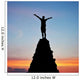 Man Top Mountain Sunset Wall Decal