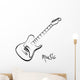 Electric Guitar Hand Drawn Wall Decal