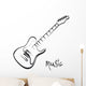 Electric Guitar Hand Drawn Wall Decal