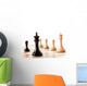Closeup Black Chess Pieces Wall Decal