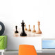 Closeup Black Chess Pieces Wall Decal