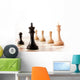 Closeup Black Chess Pieces Wall Decal