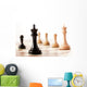 Closeup Black Chess Pieces Wall Decal