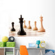 Closeup Black Chess Pieces Wall Decal