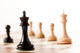 Closeup Black Chess Pieces Wall Decal
