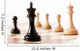 Closeup Black Chess Pieces Wall Decal