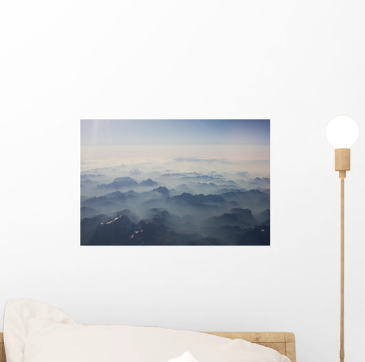 Mountains Bird's-eye Wall Decal