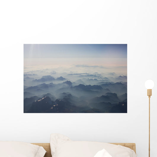 Mountains Bird's-eye Wall Decal