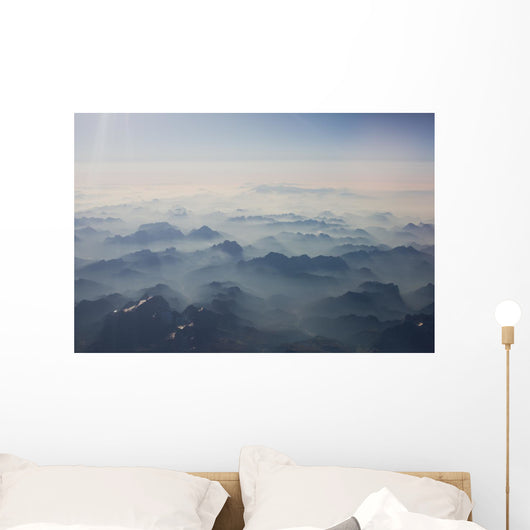 Mountains Bird's-eye Wall Decal