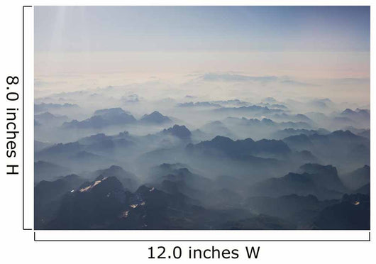 Mountains Bird's-eye Wall Decal