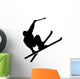 Ski Stunt Silhouette Wall Decal