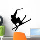 Ski Stunt Silhouette Wall Decal