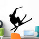 Ski Stunt Silhouette Wall Decal