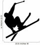 Ski Stunt Silhouette Wall Decal