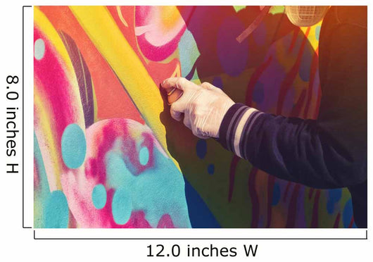 Graffiti Artist Paint Spraying Wall Decal