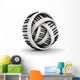 Twisted Piano Keys Musical Wall Decal