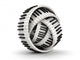 Twisted Piano Keys Musical Wall Decal