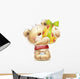 Teddy Bear with Easter Wall Decal