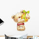Teddy Bear with Easter Wall Decal