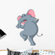 Happy Elephant Cartoon Wall Decal