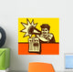 Vintage Newspaper Boy Shouting Wall Decal