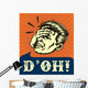 Facepalm Vintage Man Slapping Wall Decal