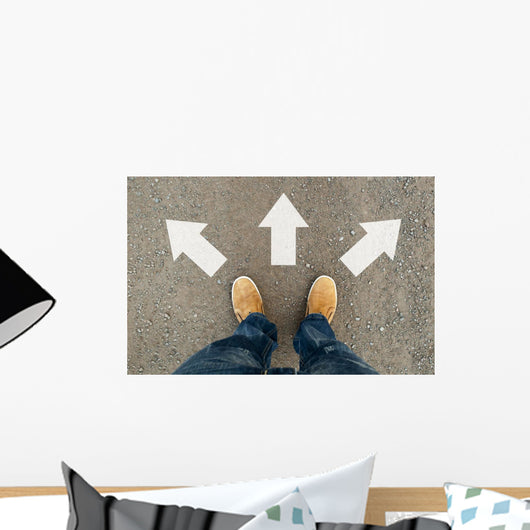Yellow Boots Road Wall Decal