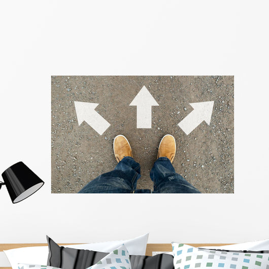 Yellow Boots Road Wall Decal