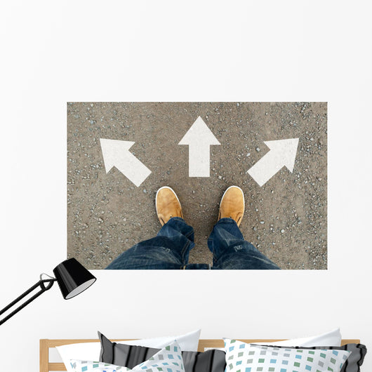 Yellow Boots Road Wall Decal