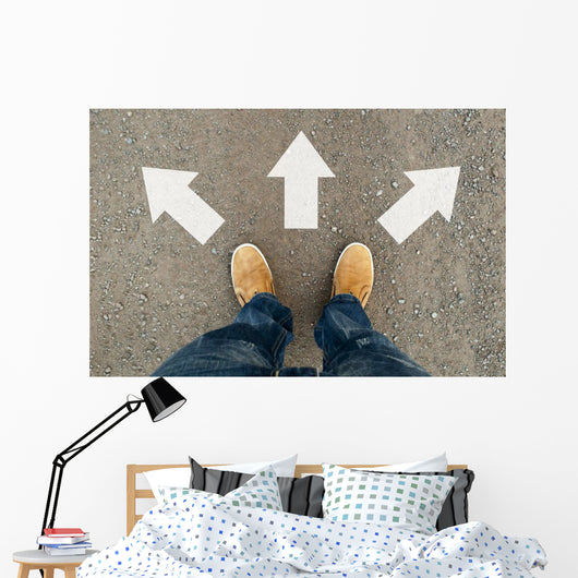 Yellow Boots Road Wall Decal