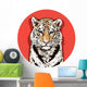 Graphic Color Drawing Bengal Wall Decal
