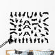 Silhouettes Hands Vector Wall Decal Sticker Set Wall Decal