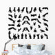 Silhouettes Hands Vector Wall Decal Sticker Set Wall Decal