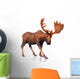 Figure Moose Wall Decal