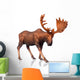 Figure Moose Wall Decal