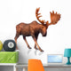 Figure Moose Wall Decal