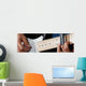 Electric Guitar Player Performing Wall Decal Panoramic Wall Decal