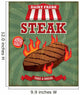 Vintage Steak Poster Design Wall Decal