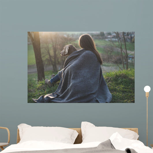 Woman with Her Beautiful Wall Decal