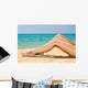 Woman's Legs Beach Wall Decal
