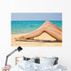 Woman's Legs Beach Wall Decal